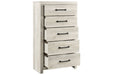 [SPECIAL] Cambeck Whitewash Chest of Drawers - B192-46 - Lara Furniture