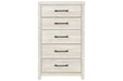 [SPECIAL] Cambeck Whitewash Chest of Drawers - B192-46 - Lara Furniture