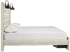 [SPECIAL] Cambeck Whitewash King Footboard Storage Bed - Lara Furniture