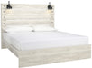 [SPECIAL] Cambeck Whitewash King Panel Bed - Lara Furniture