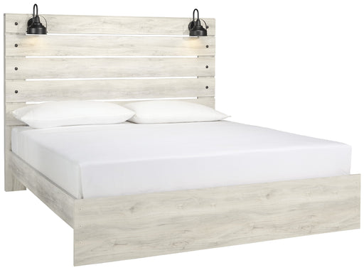 [SPECIAL] Cambeck Whitewash King Panel Bed - Lara Furniture