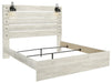 [SPECIAL] Cambeck Whitewash King Panel Bed - Lara Furniture