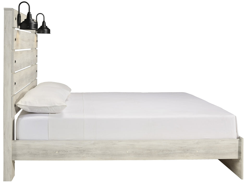 [SPECIAL] Cambeck Whitewash King Panel Bed - Lara Furniture