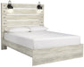 [SPECIAL] Cambeck Whitewash Queen Panel Bed - Lara Furniture