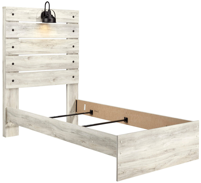 [SPECIAL] Cambeck Whitewash Twin Panel Bed - Lara Furniture