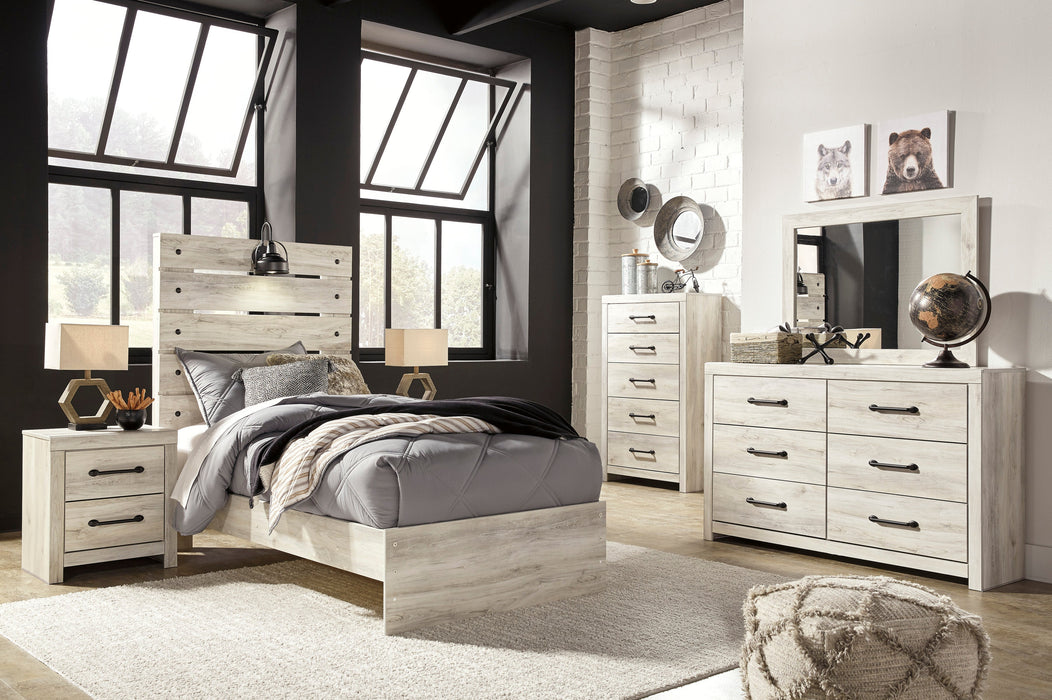 [SPECIAL] Cambeck Whitewash Twin Panel Bedroom Set - Lara Furniture