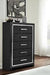 [SPECIAL] Kaydell Black Chest of Drawers - B1420-46 - Lara Furniture