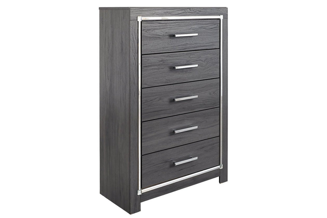 [SPECIAL] Lodanna Gray Chest of Drawers - B214-46 - Lara Furniture