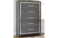 [SPECIAL] Lodanna Gray Chest of Drawers - B214-46 - Lara Furniture