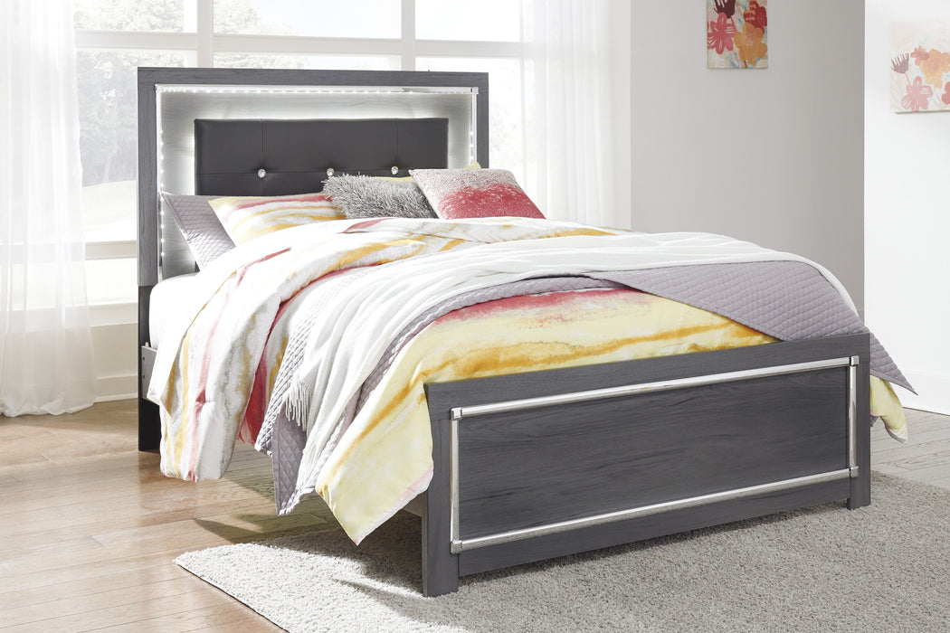 [SPECIAL] Lodanna Gray Youth LED Panel Bedroom Set - Lara Furniture