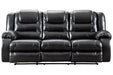 [SPECIAL] Vacherie Black Reclining Sofa - 7930888 - Lara Furniture