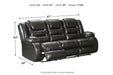 [SPECIAL] Vacherie Black Reclining Sofa - 7930888 - Lara Furniture