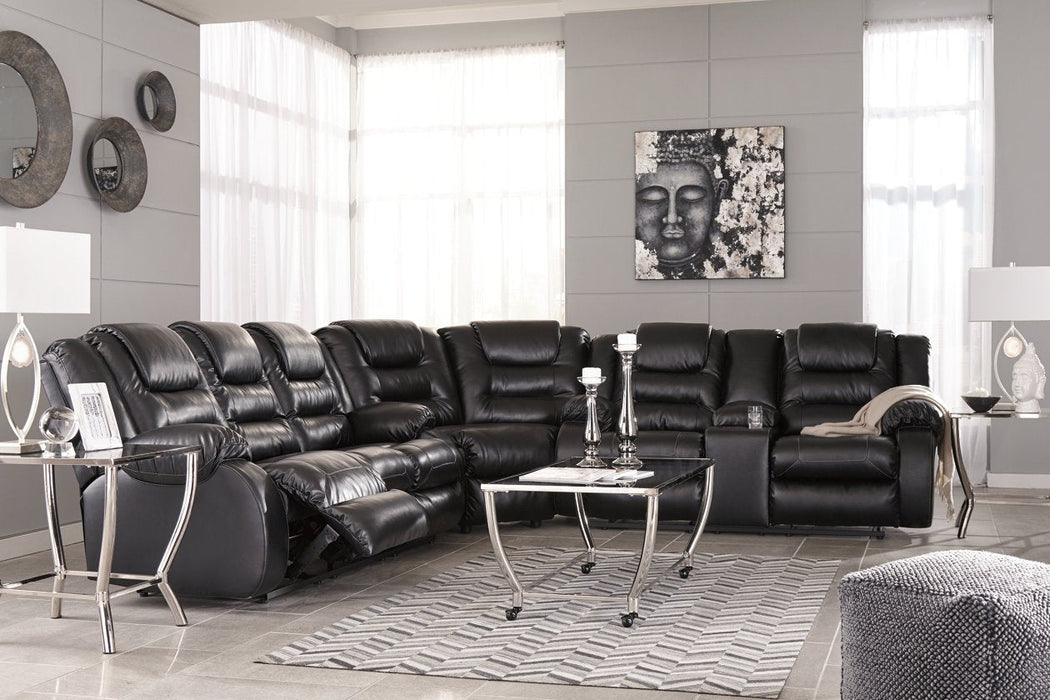 [SPECIAL] Vacherie Black Reclining Sofa - 7930888 - Lara Furniture