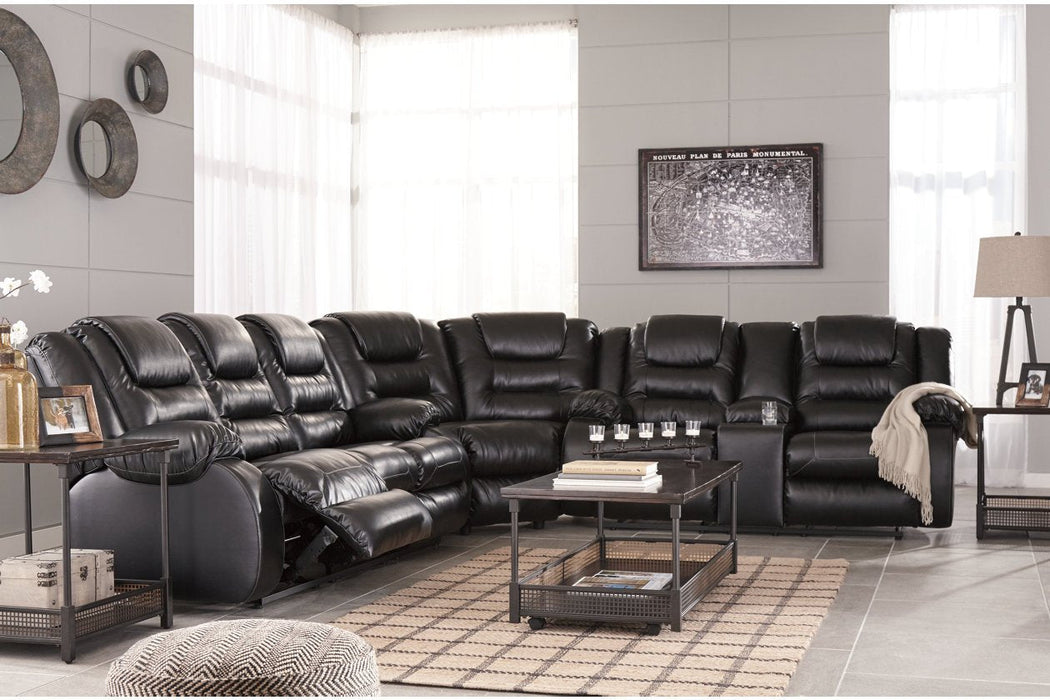 [SPECIAL] Vacherie Black Reclining Sofa - 7930888 - Lara Furniture