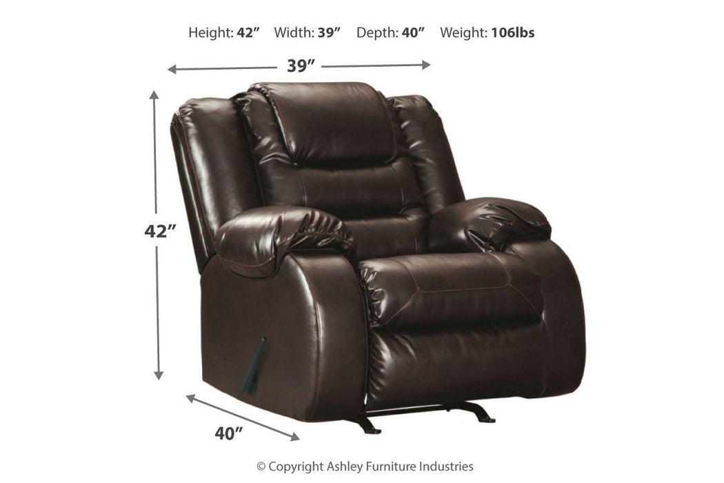 [SPECIAL] Vacherie Chocolate Recliner - 7930725 - Lara Furniture