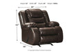 [SPECIAL] Vacherie Chocolate Recliner - 7930725 - Lara Furniture