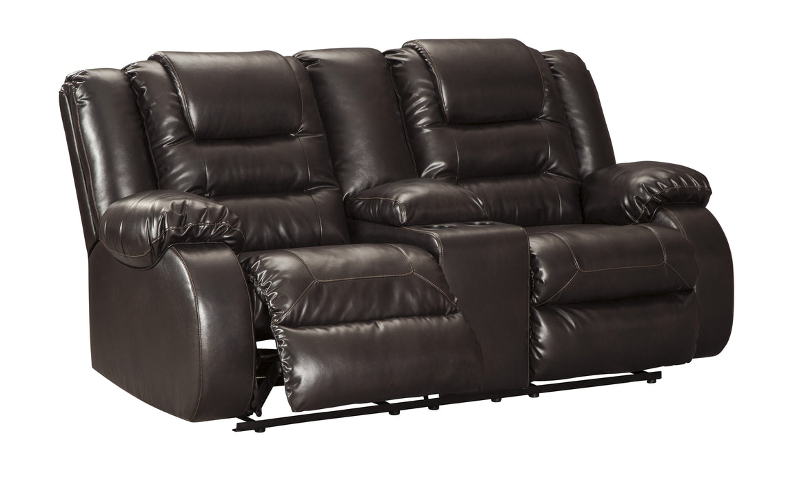 [SPECIAL] Vacherie Chocolate Reclining Living Room Set - Lara Furniture