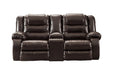 [SPECIAL] Vacherie Chocolate Reclining Loveseat with Console - 7930794 - Lara Furniture