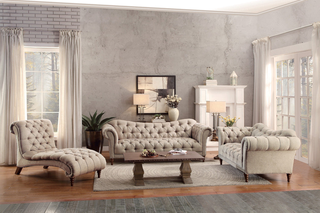 St. Claire Beige Living Room Set - Lara Furniture