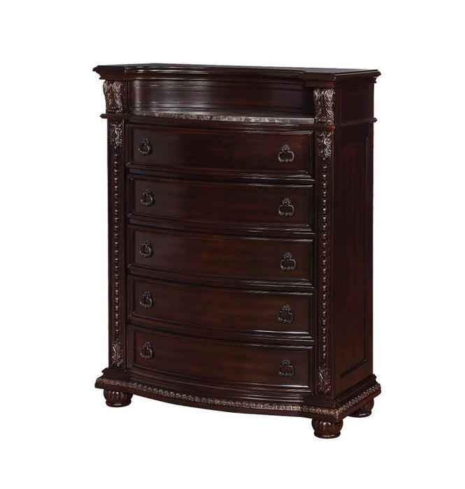 Stanley Cherry Brown Chest - B1600-4 - Lara Furniture