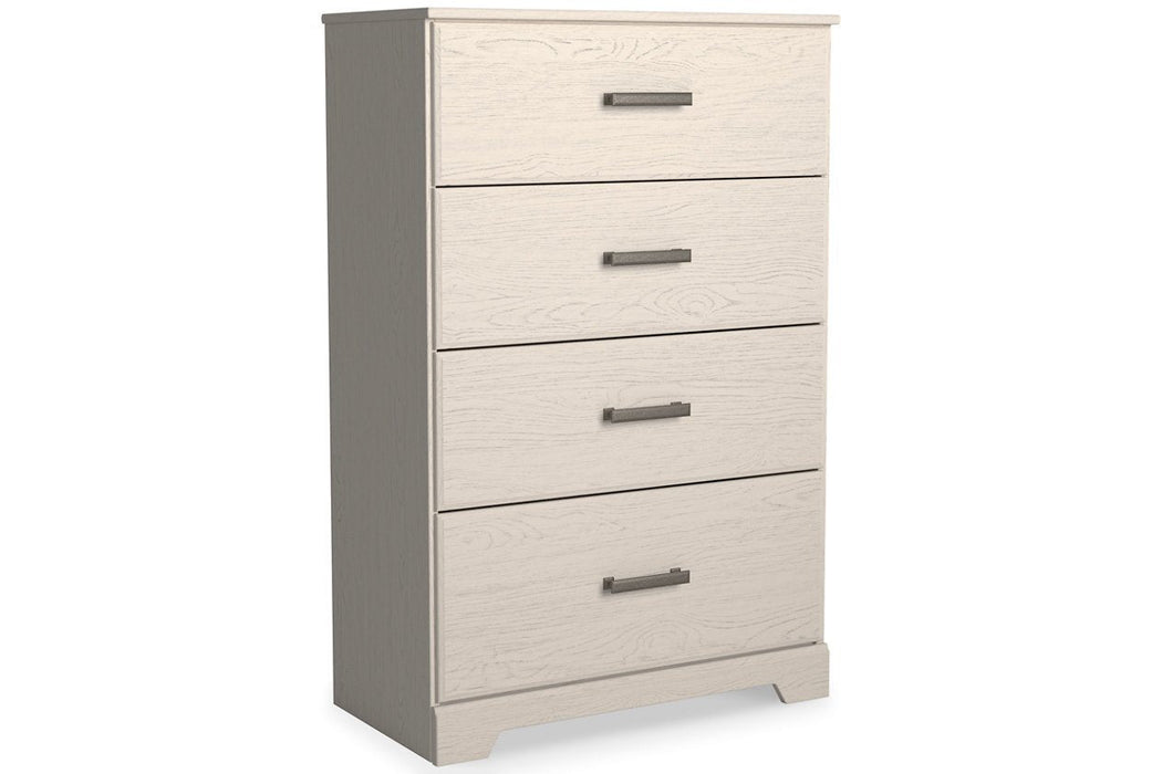 Stelsie White Chest of Drawers - B2588-44 - Lara Furniture