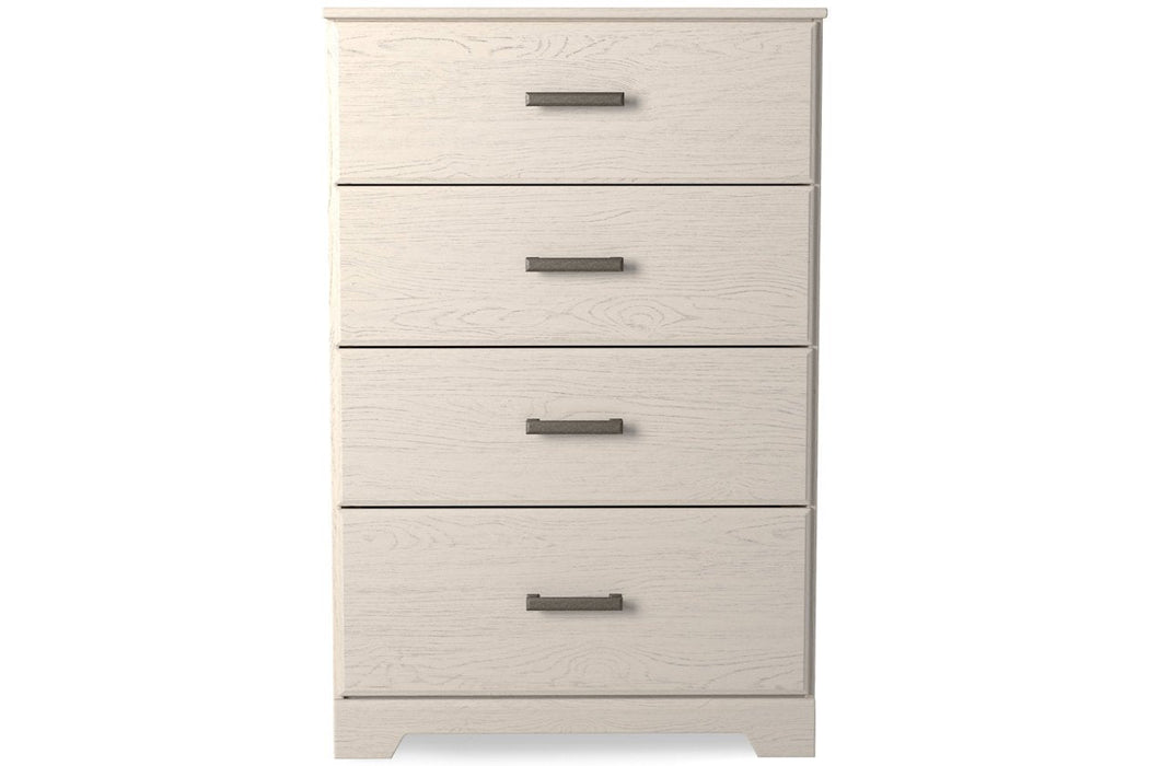 Stelsie White Chest of Drawers - B2588-44 - Lara Furniture