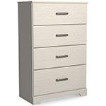 Stelsie White Chest of Drawers - B2588-44 - Lara Furniture