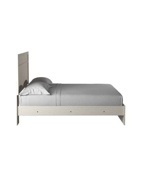 Stelsie White  King Panel Bed - Lara Furniture