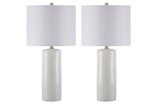 Steuben White Table Lamp (Set of 2) - L177904 - Lara Furniture