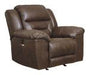 Stoneland Chocolate Power Recliner - 3990498 - Lara Furniture