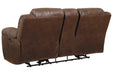 Stoneland Chocolate Power Reclining Loveseat with Console - 3990496 - Lara Furniture