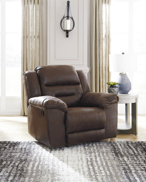 Stoneland Chocolate Reclining Living Room Set - Lara Furniture