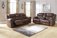 Stoneland Chocolate Reclining Loveseat with Console - 3990494 - Lara Furniture