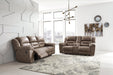 Stoneland Fossil Reclining Loveseat with Console - 3990594 - Lara Furniture