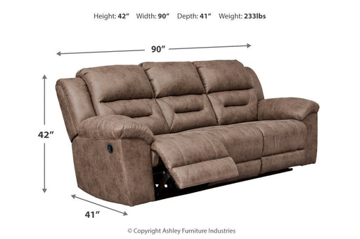 Stoneland Fossil Reclining Sofa - 3990588 - Lara Furniture