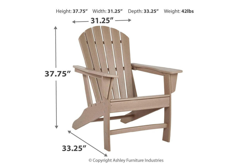 Sundown Treasure Grayish Brown Adirondack Chair - P014-898 - Lara Furniture