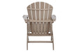 Sundown Treasure Grayish Brown Adirondack Chair - P014-898 - Lara Furniture