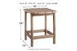 Sundown Treasure Grayish Brown End Table - P014-703 - Lara Furniture