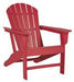 Sundown Treasure Red Adirondack Chair - P013-898 - Lara Furniture