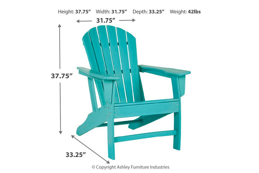 Sundown Treasure Turquoise Adirondack Chair - P012-898 - Lara Furniture