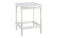 Sundown Treasure White End Table - P011-703 - Lara Furniture