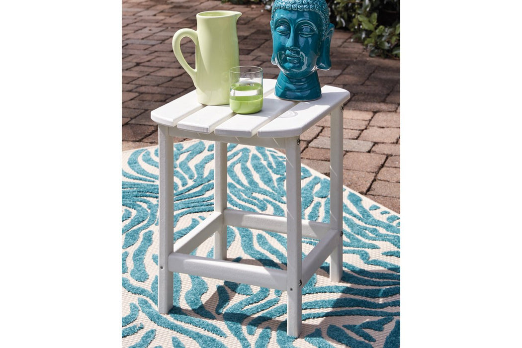 Sundown Treasure White End Table - P011-703 - Lara Furniture