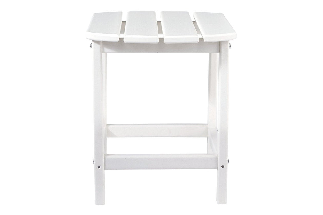 Sundown Treasure White End Table - P011-703 - Lara Furniture