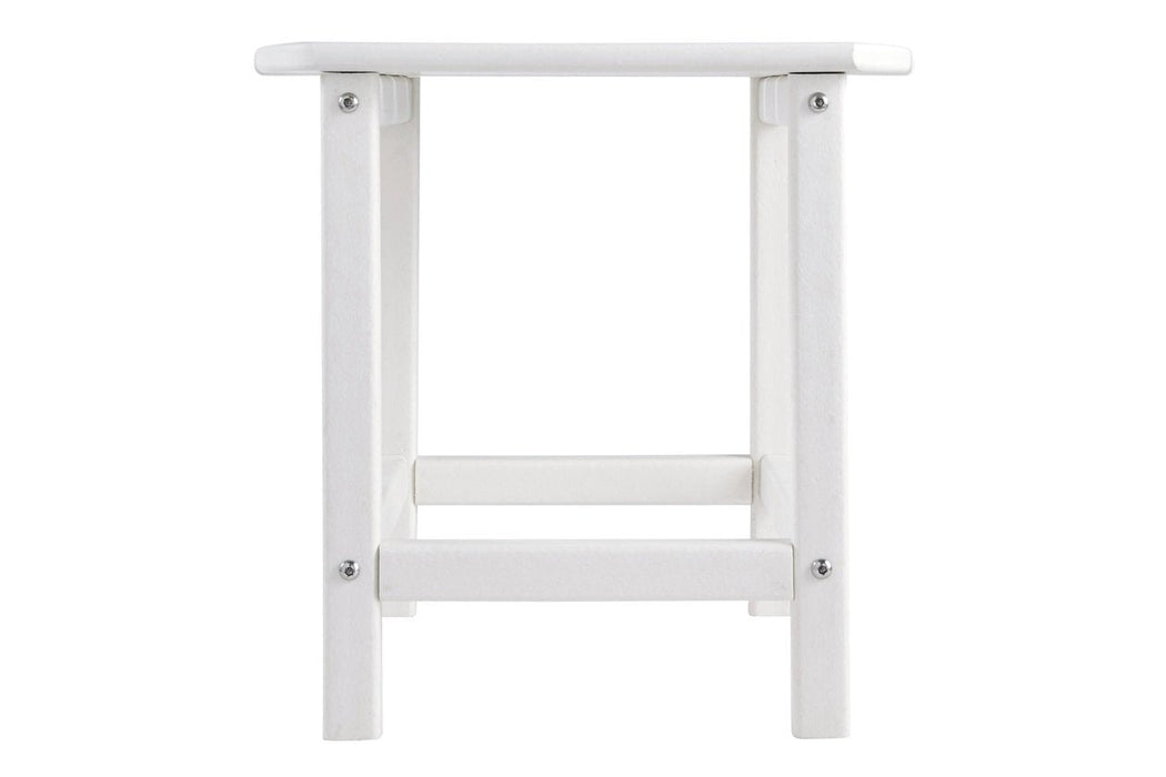 Sundown Treasure White End Table - P011-703 - Lara Furniture