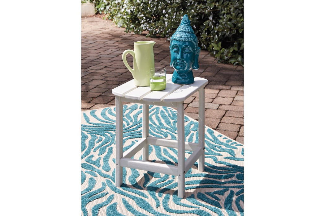 Sundown Treasure White End Table - P011-703 - Lara Furniture