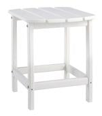 Sundown Treasure White End Table - P011-703 - Lara Furniture