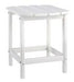 Sundown Treasure White End Table - P011-703 - Lara Furniture