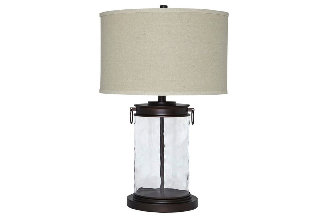 Tailynn Clear/Bronze Finish Table Lamp - L430324 - Lara Furniture