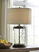 Tailynn Clear/Bronze Finish Table Lamp - L430324 - Lara Furniture