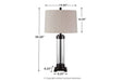 Talar Clear/Bronze Finish Table Lamp - L430164 - Lara Furniture